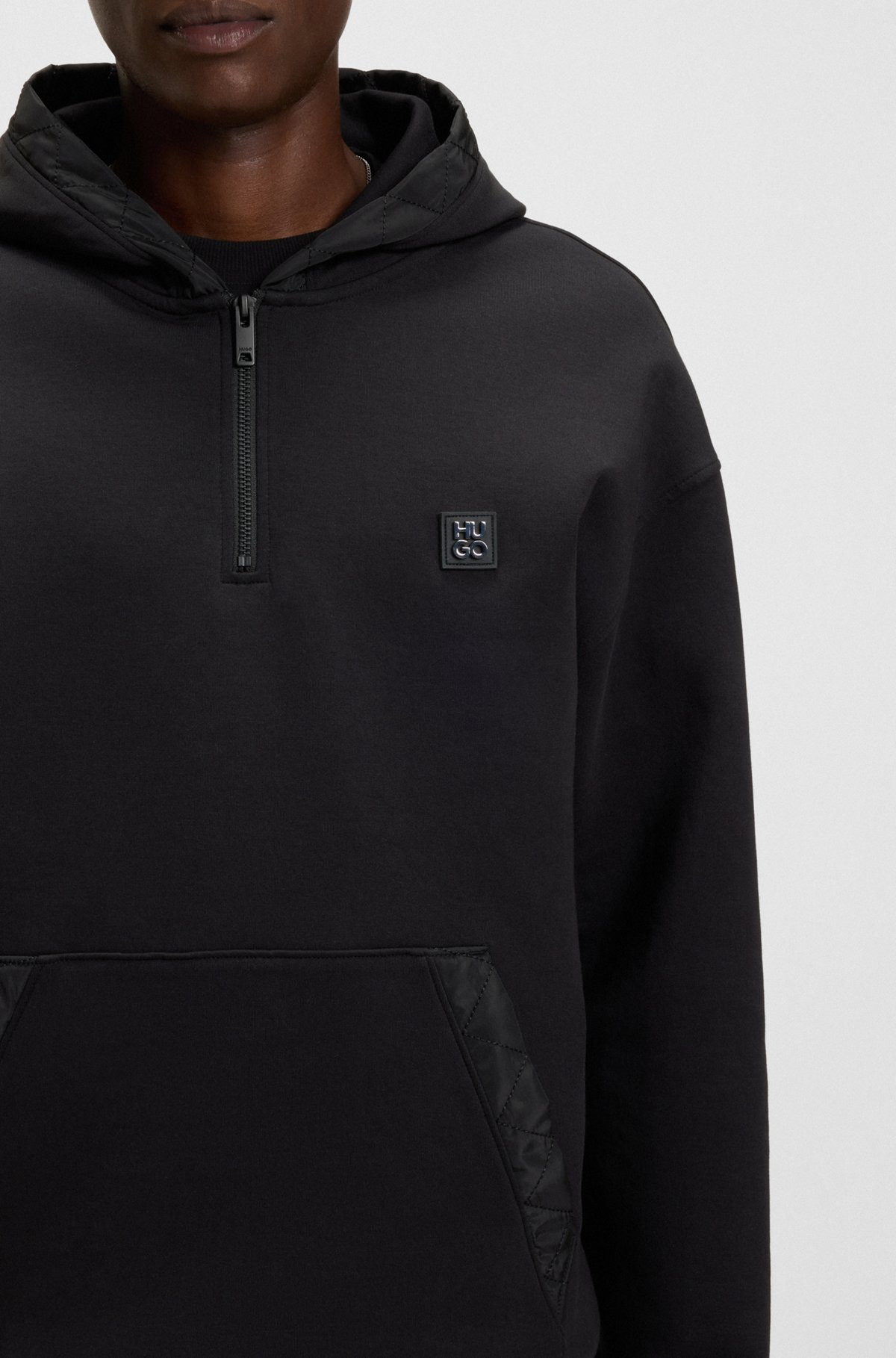 ZIP-NECK HOODIE WITH CONTRAST TRIMS - 3