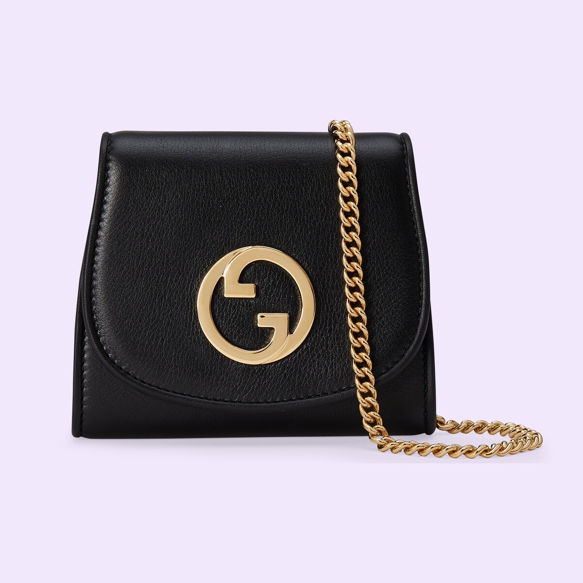 【GUCCI】BLONDIE FLAP WALLET Authentic GUCCI Blondie Chain Wallet 725219 Black Leather