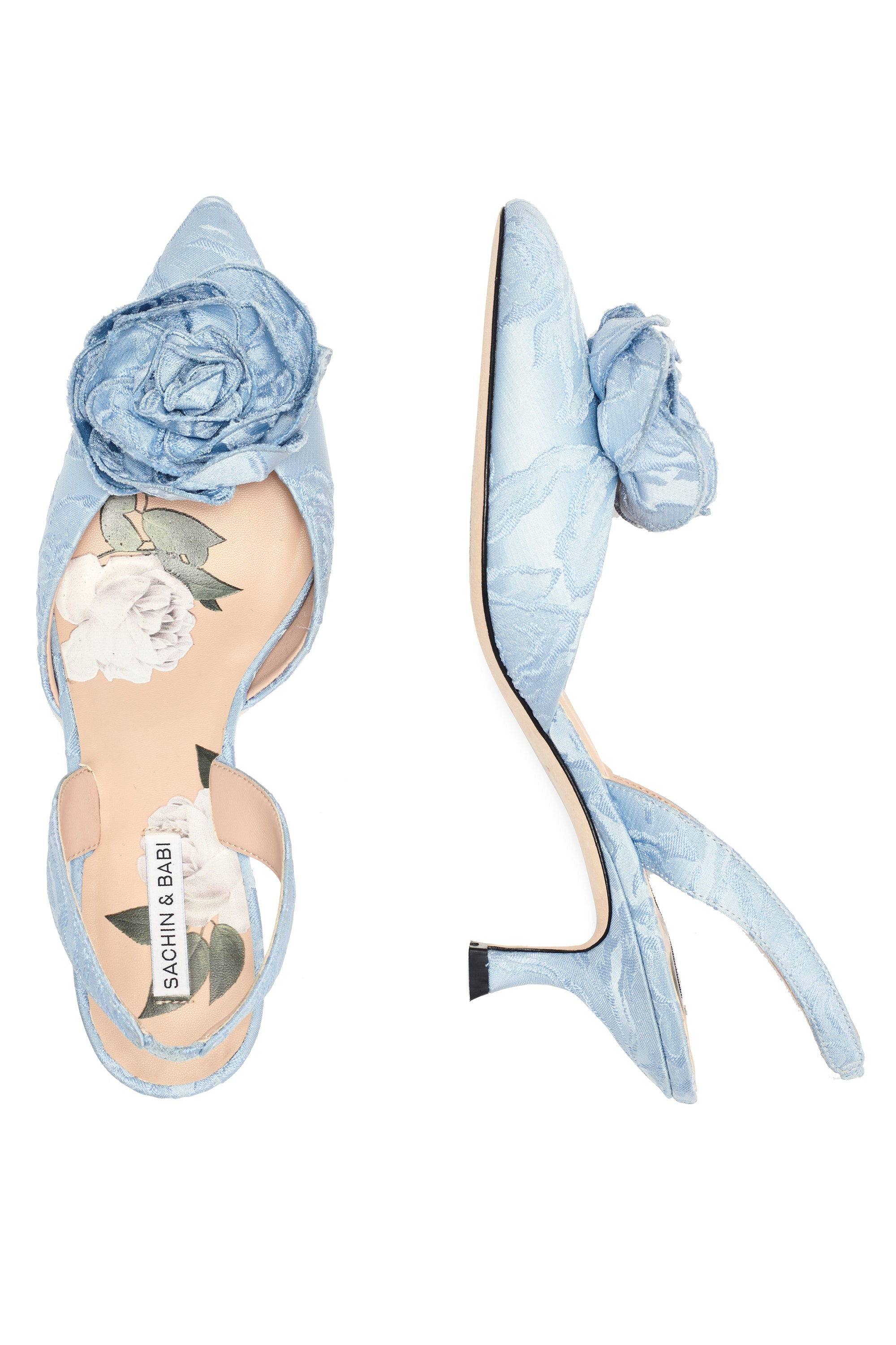 CARNEGIE KITTEN HEEL - ICE BLUE - 2