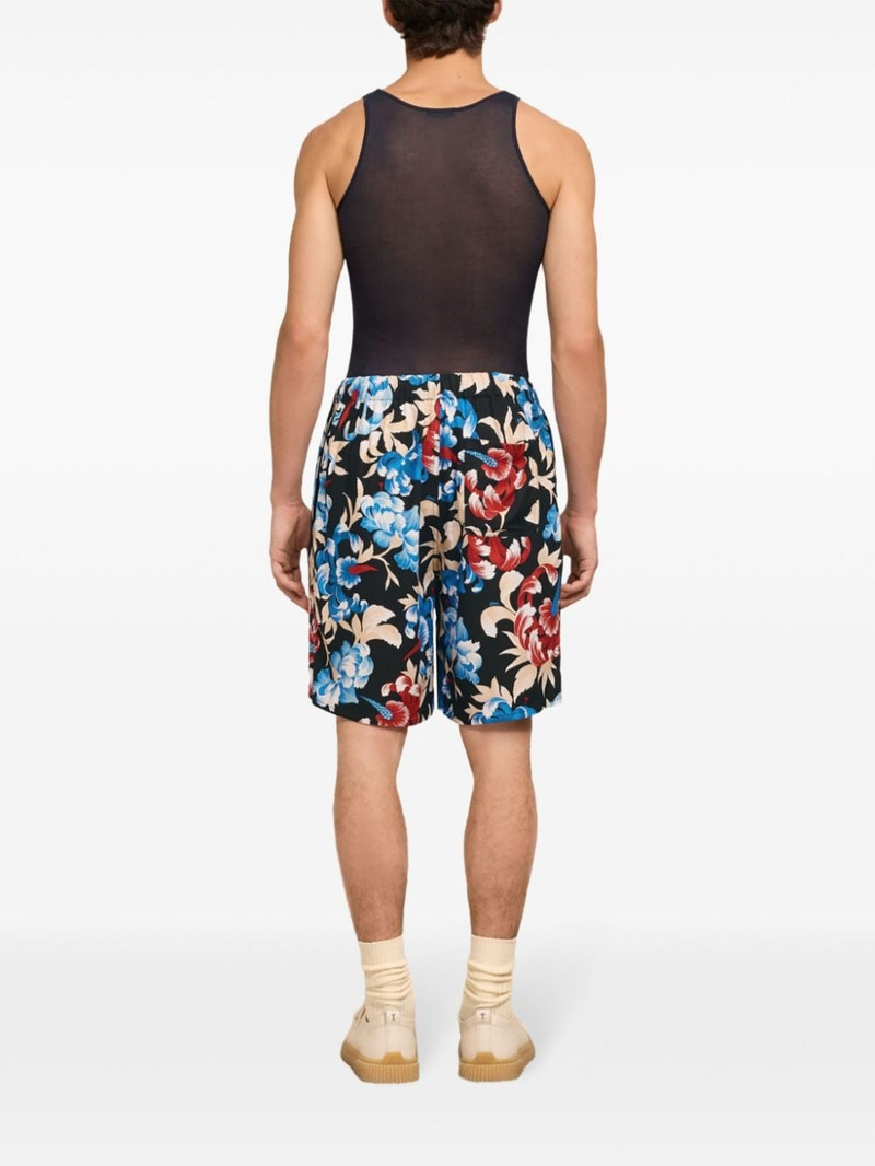 floral-print elasticated-waist shorts 4
