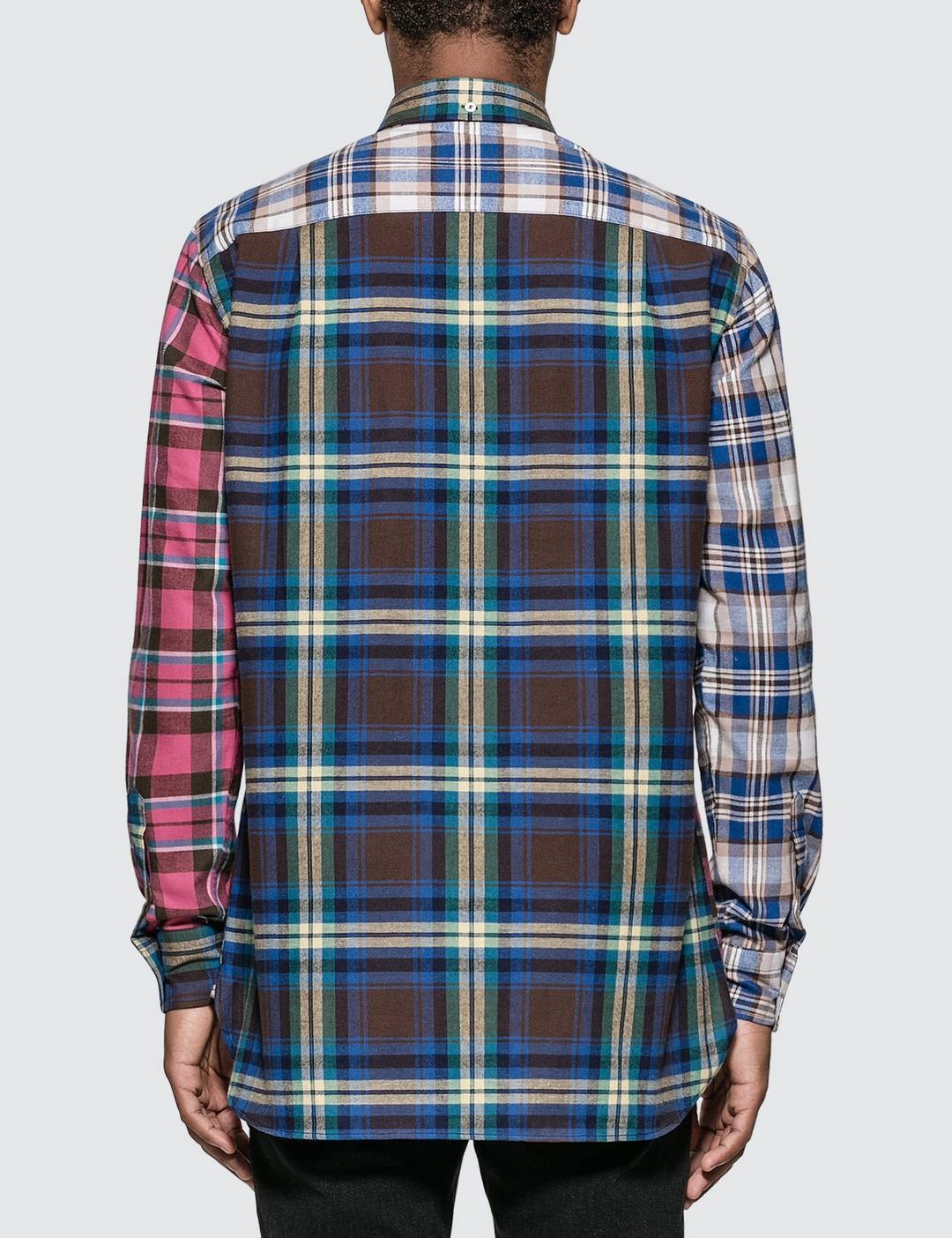 ELN Patchwork Check Overshirt - 3