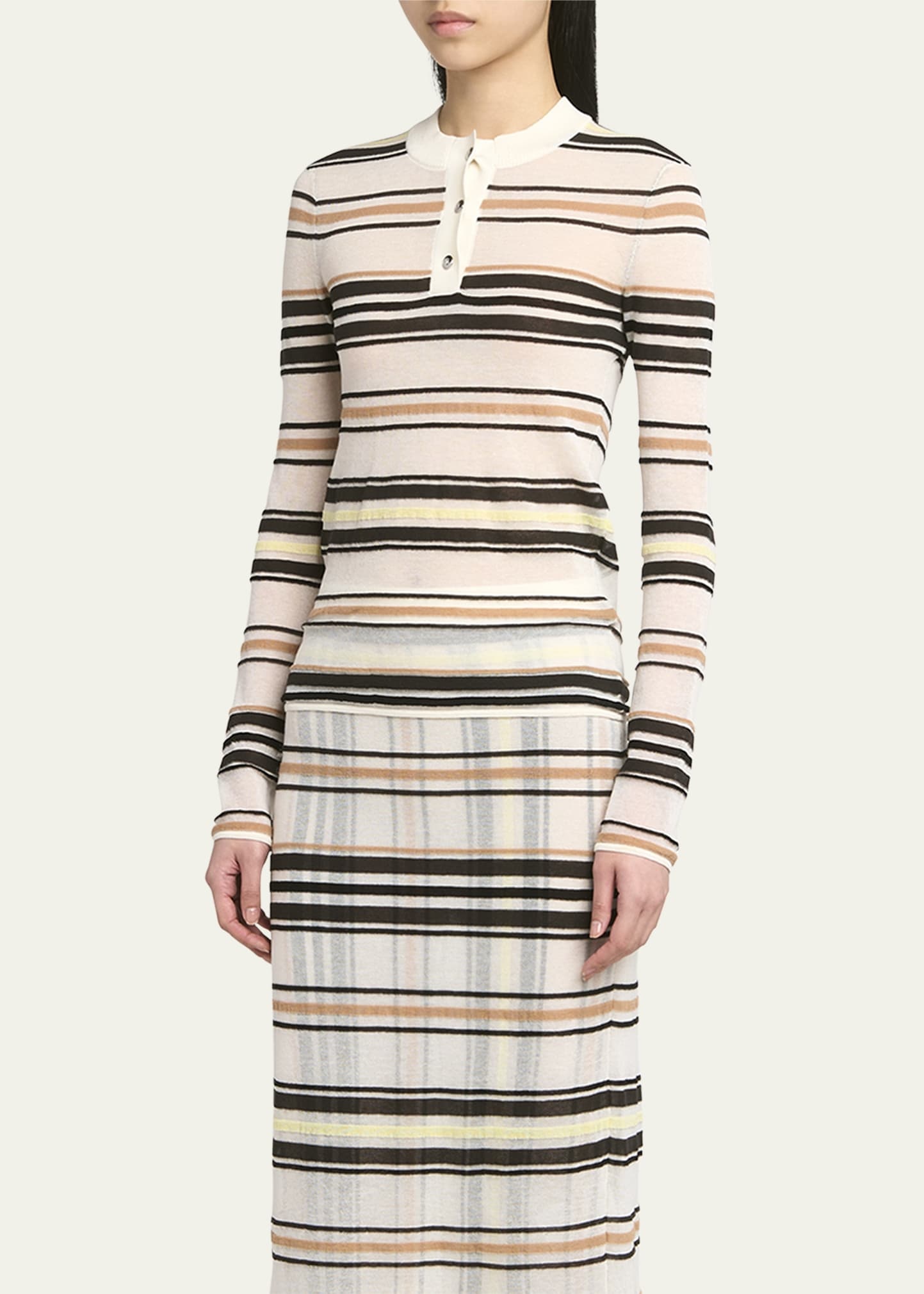 Stripe Knit Sweater - 4