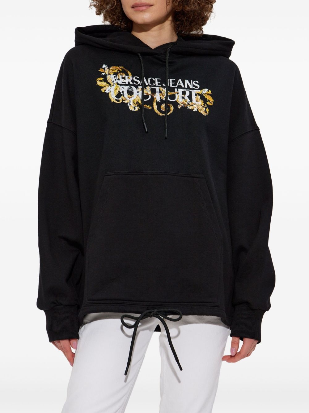 logo-appliqué hoodie - 3