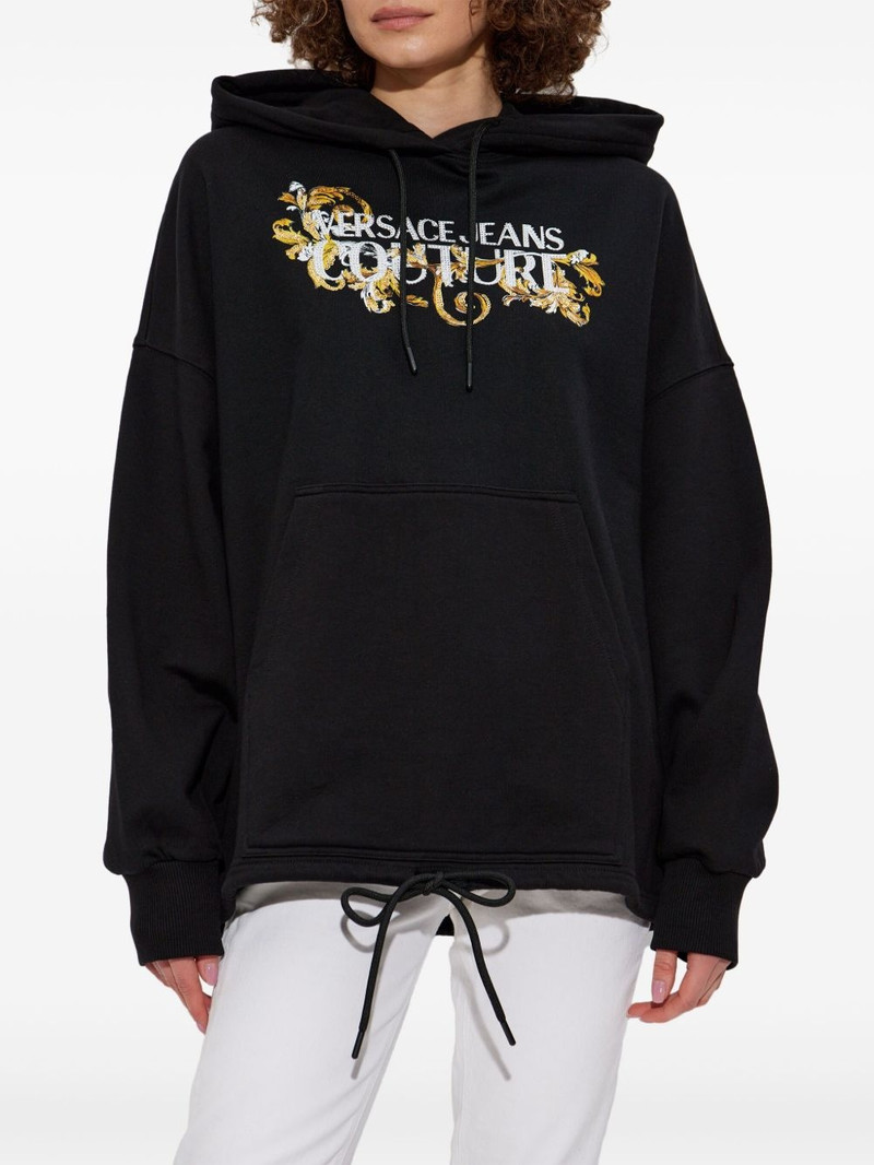 logo-appliqué hoodie 3