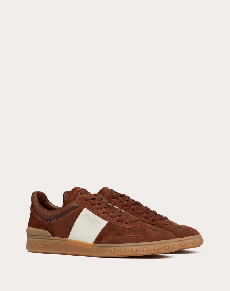 UPVILLAGE LOW TOP SNEAKER IN SPLIT LEATHER AND CALFSKIN NAPPA LEATHER 2