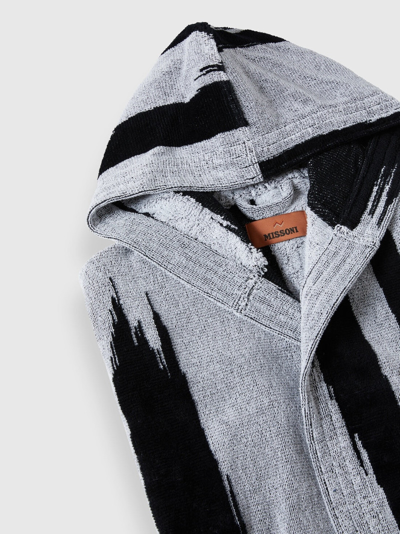 Skunk bathrobe in slub cotton terry 3