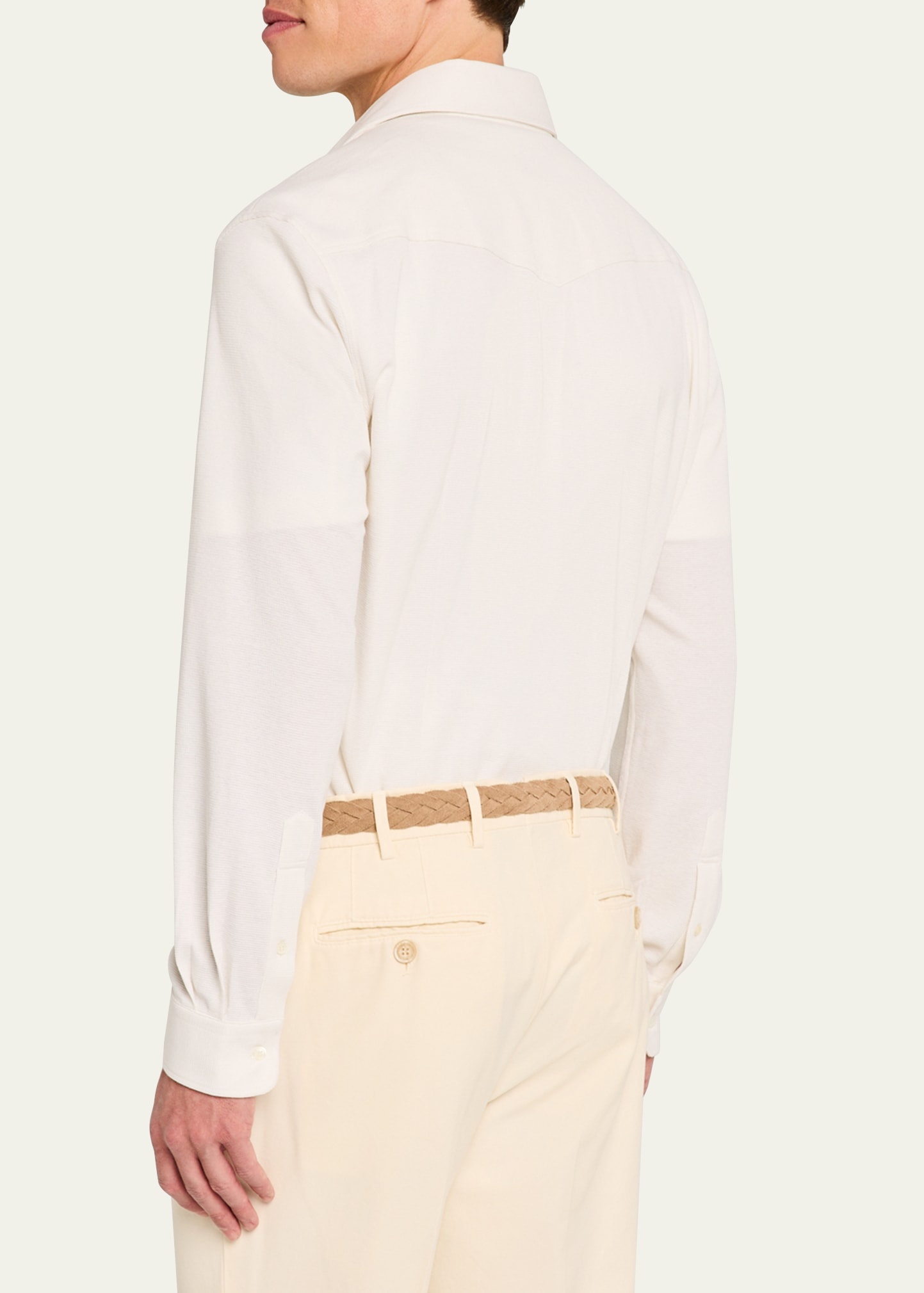 Men's Cotton and Silk Western Shirt - 3