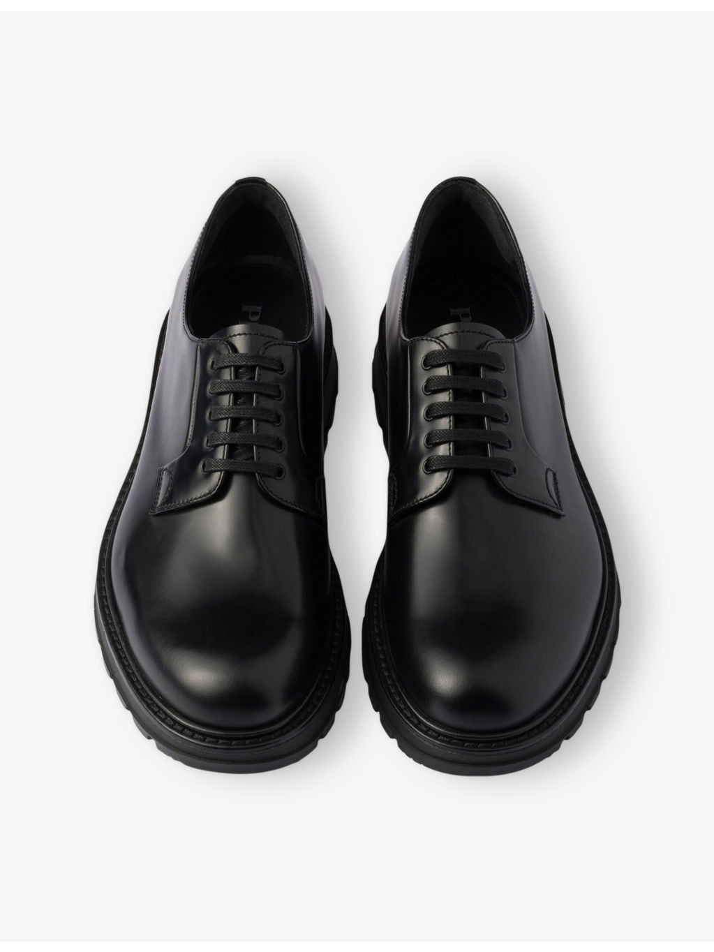 Lug-Sole Leather Derby Shoes - 3