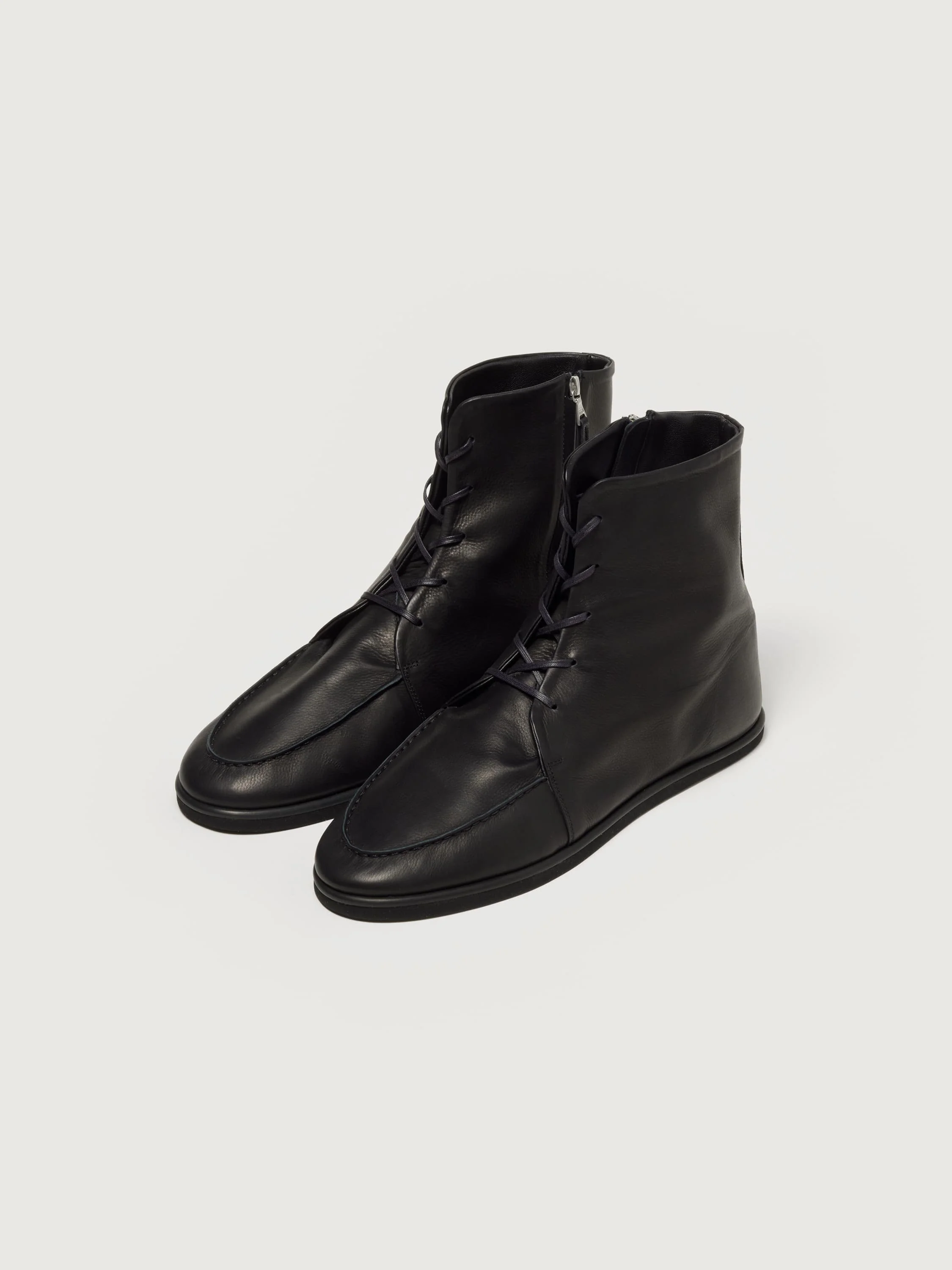 SOFT LEATHER LACE-UP BOOTS - 1