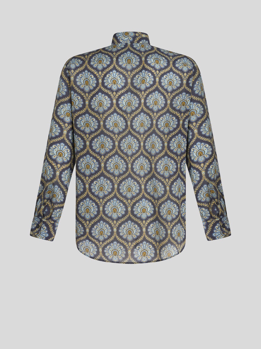 PRINTED SILK SHIRT - 5