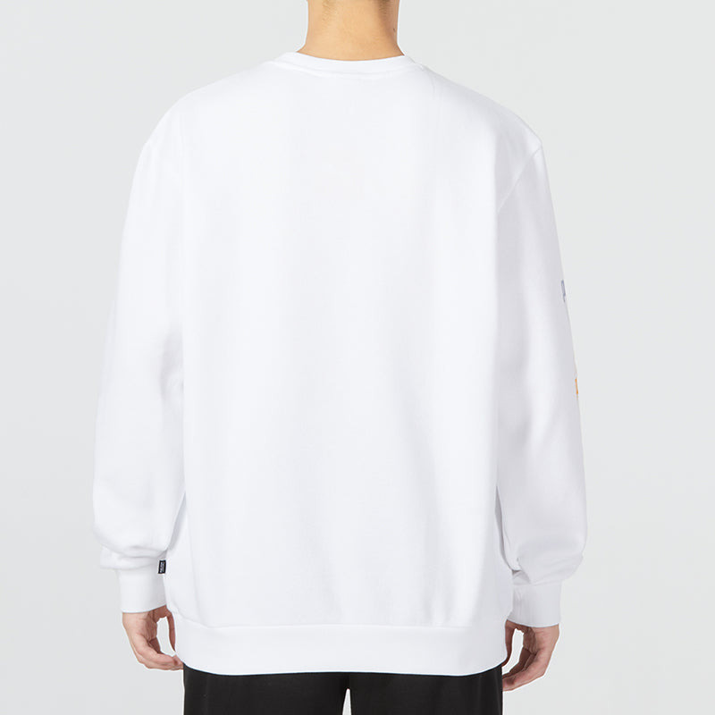 PUMA Ess Logo Repeat Graphic Crew 'White' 675128-02 - 4