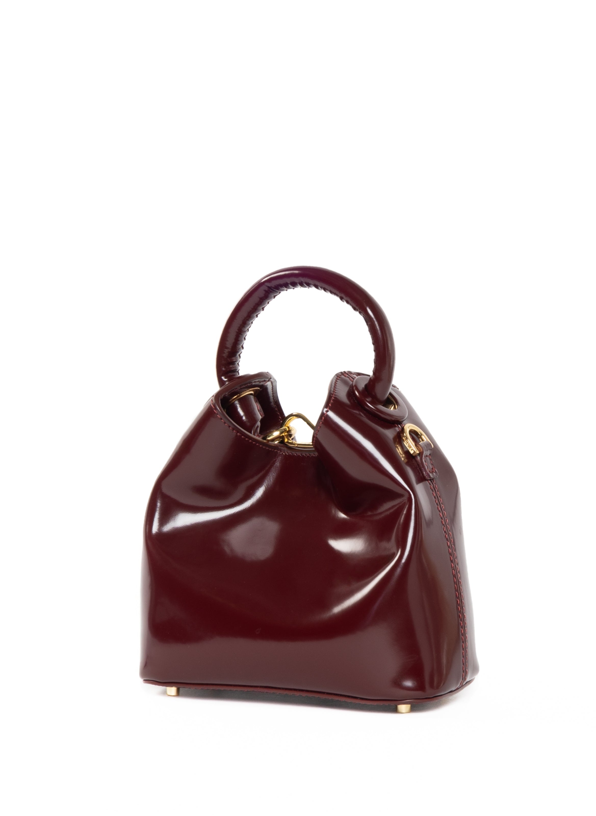 Madeleine Patent Leather Wine - 3