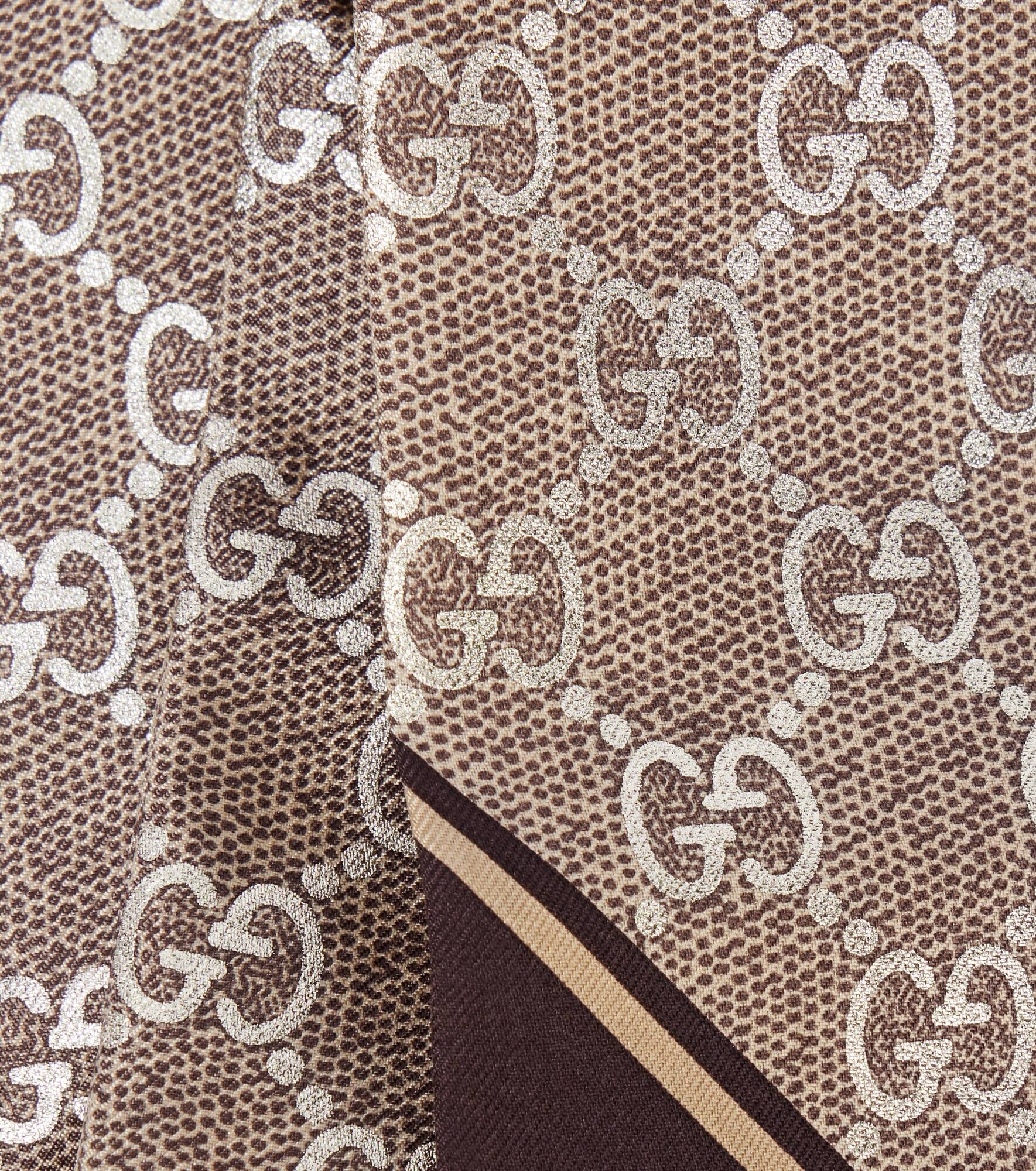 GG silk scarf - 5