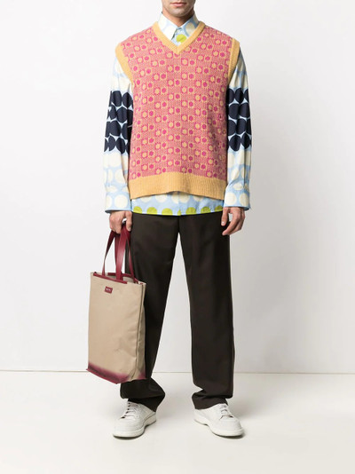 Marni patterned knitted vest outlook