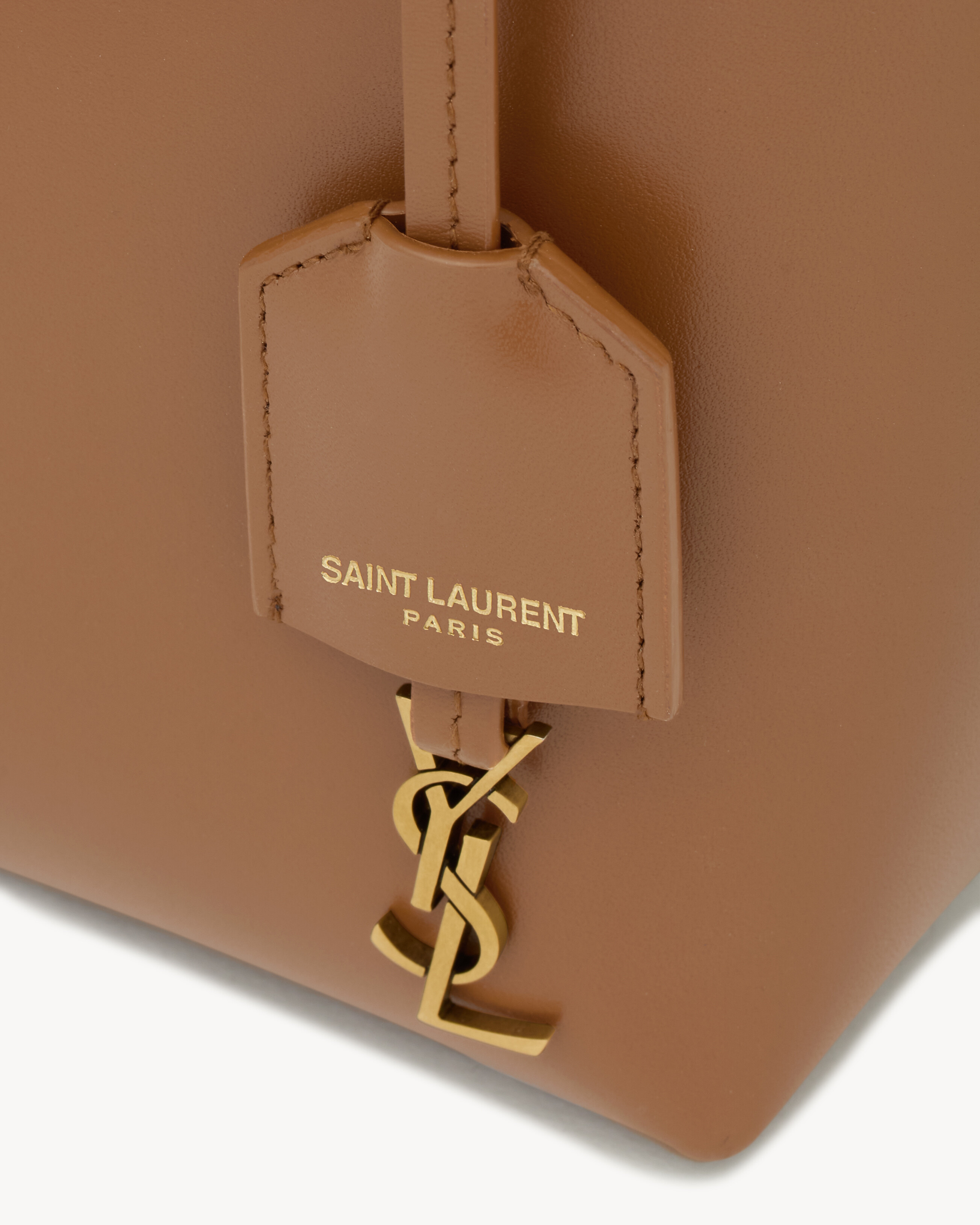 MINI TOY SHOPPING SAINT LAURENT IN BOX LEATHER - 6