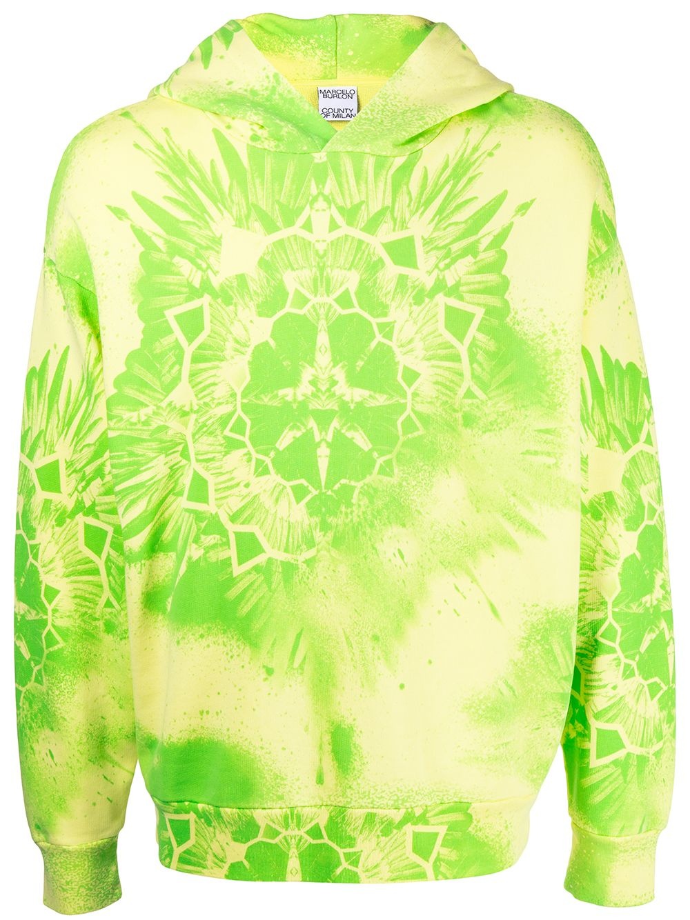 tie-dye cotton hoodie - 1