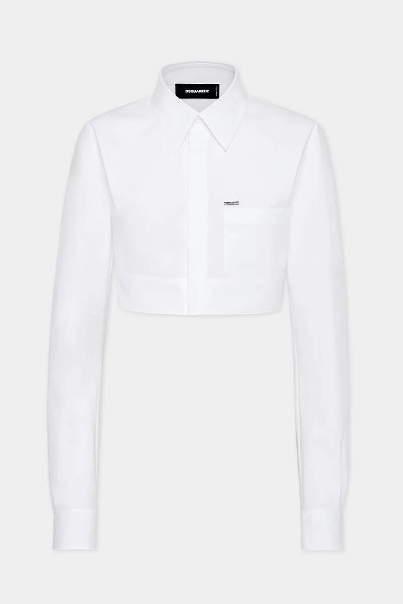 ROUNDED CROPPED SHIRT - 1