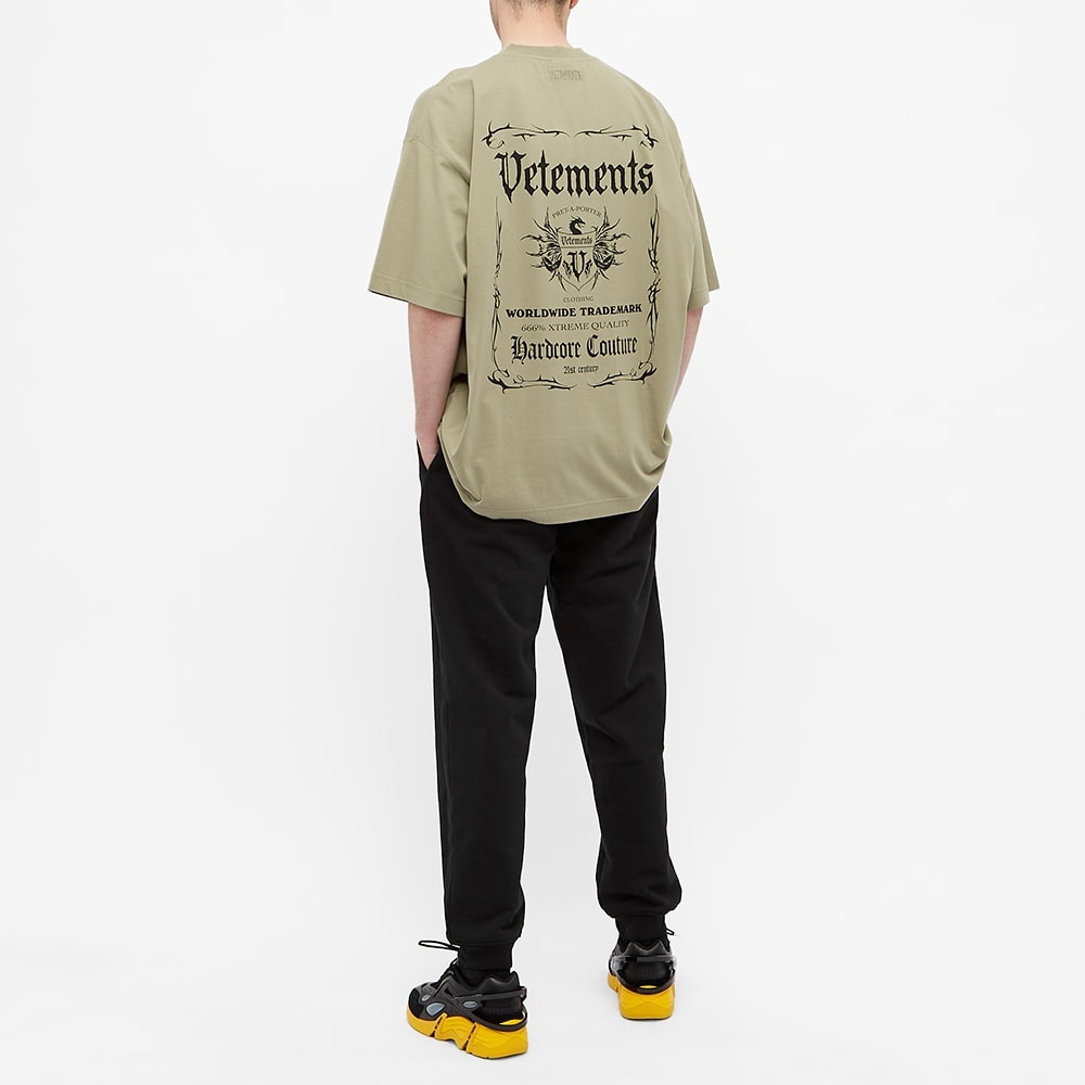 VETEMENTS Black Label Oversized Tee - 6