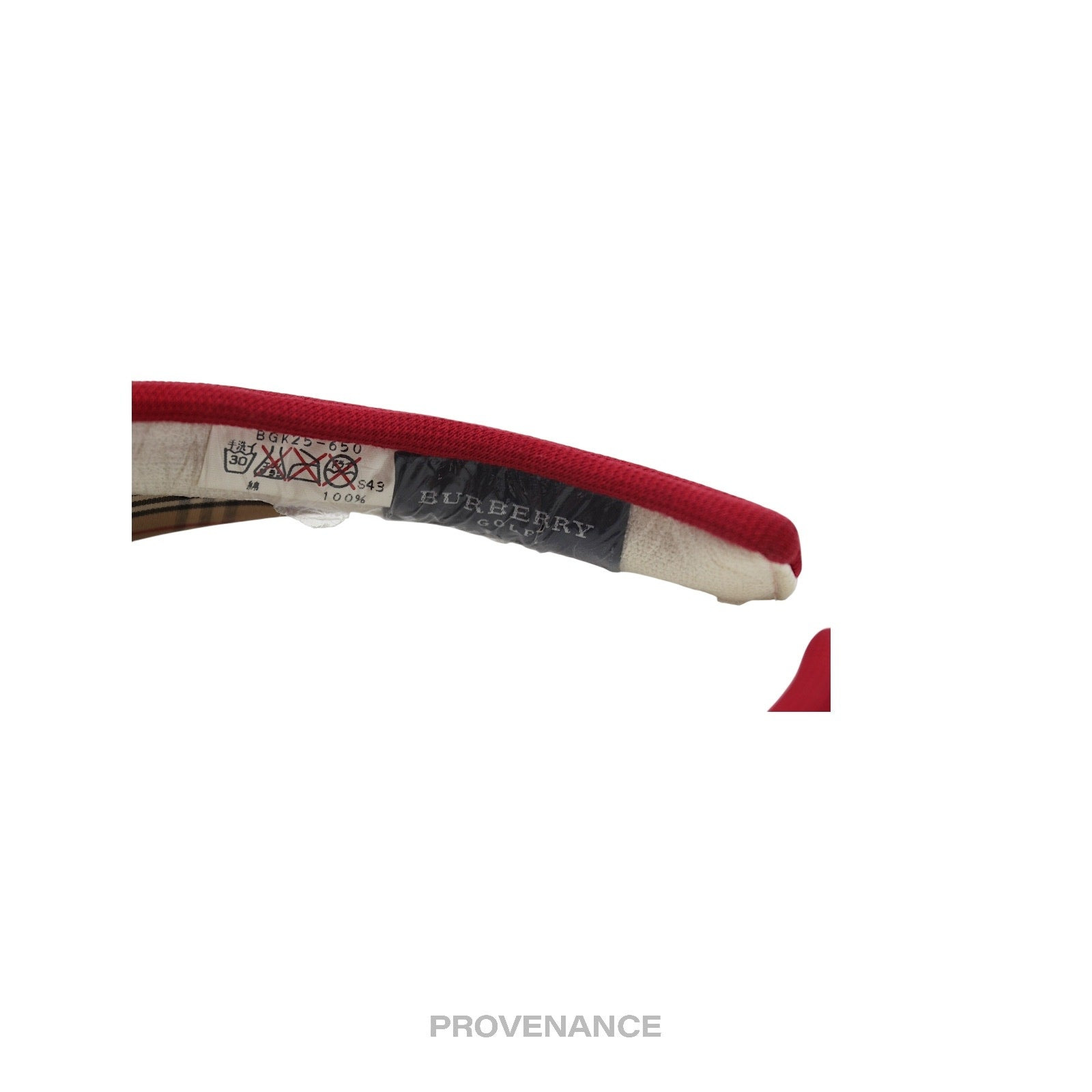Burberry Golf Knight Logo Visor - Nova Check Red - 11