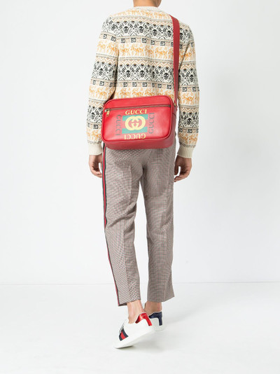 GUCCI printed messenger bag outlook