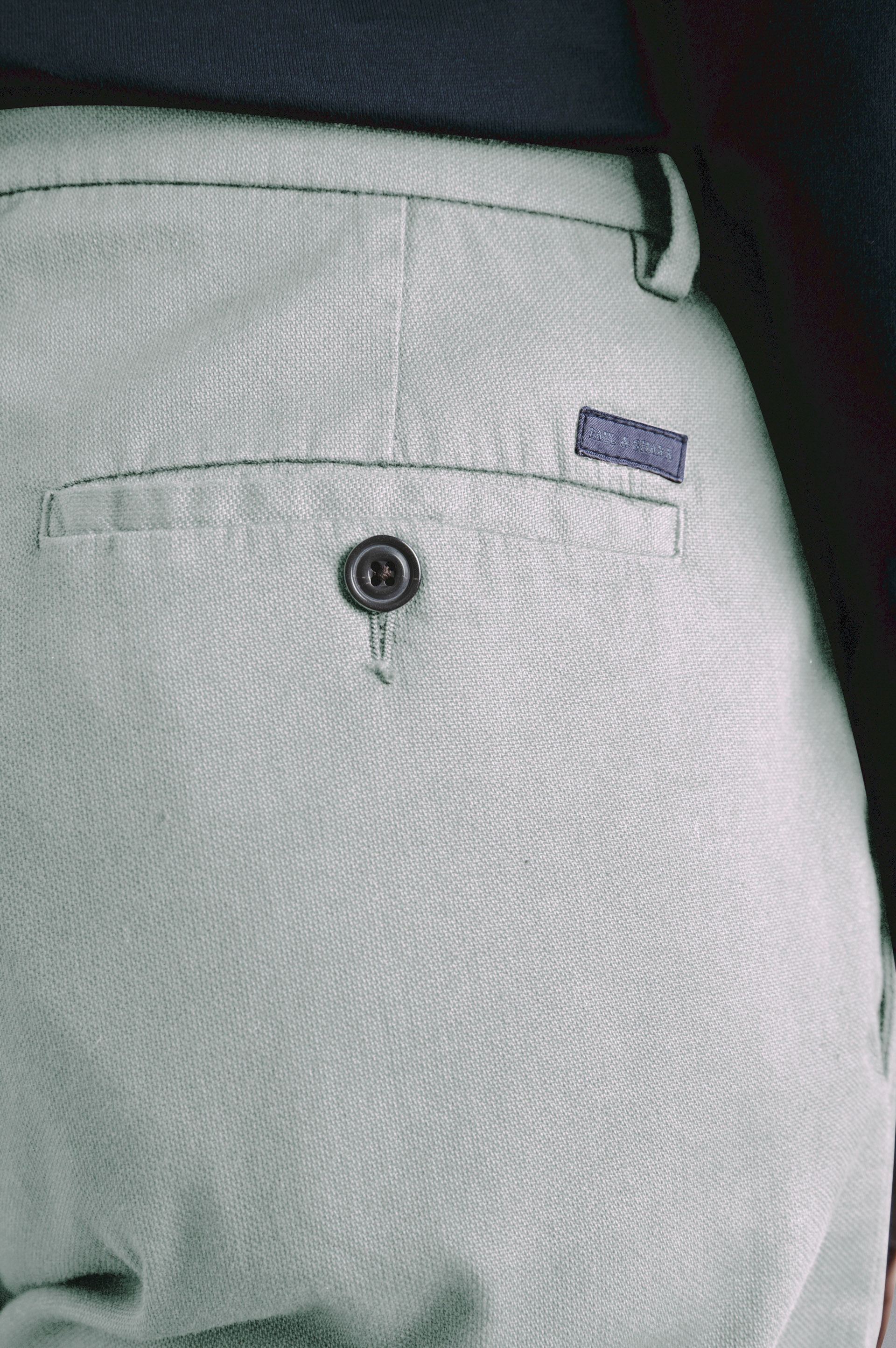 COTTON STRETCH CHINO TROUSERS - 4