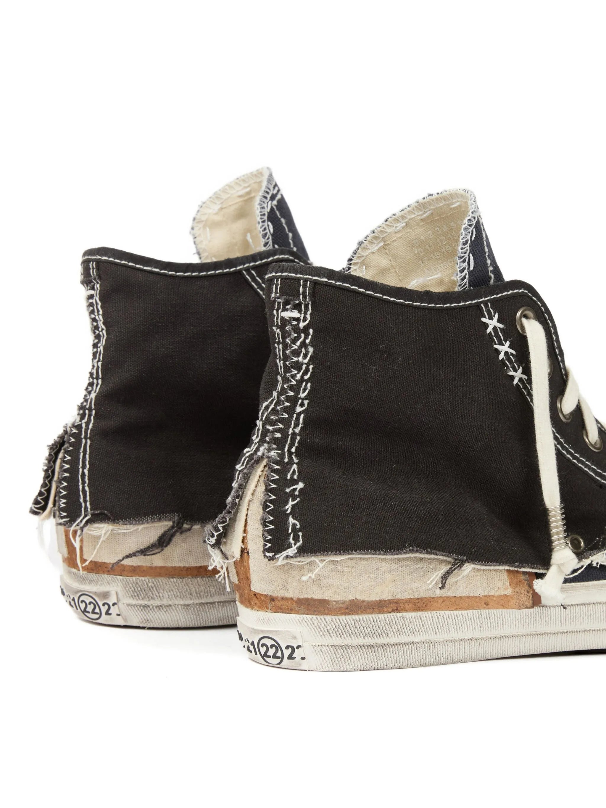 Maison Margiela Distressed High-top Sneakers - 2