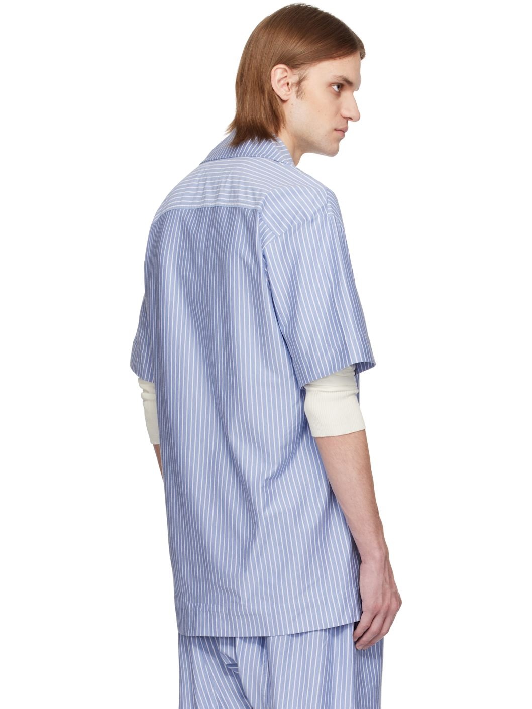Blue & White Camp Shirt - 3