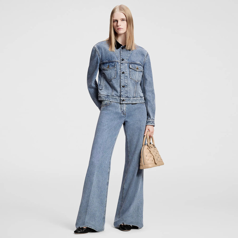 Louis Vuitton Velvet Accent Denim Jacket outlook