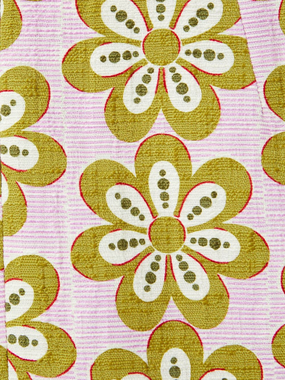 floral-print cotton-blend skirt - 5