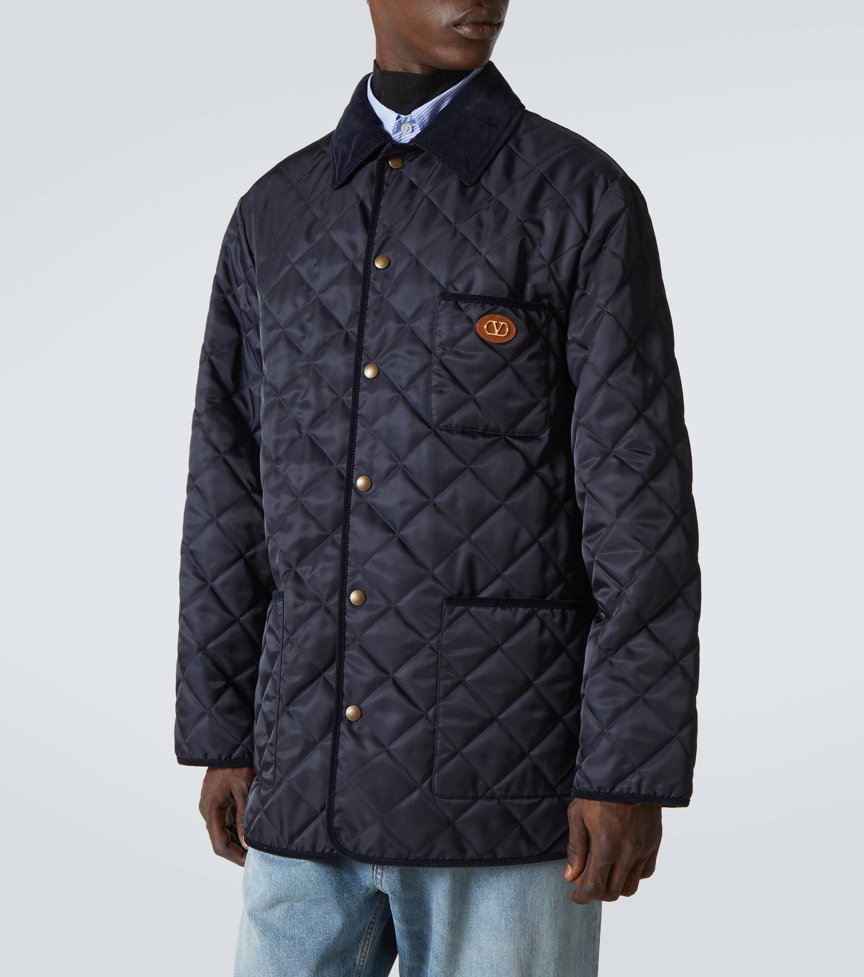 VLogo Signature quilted jacket - 3