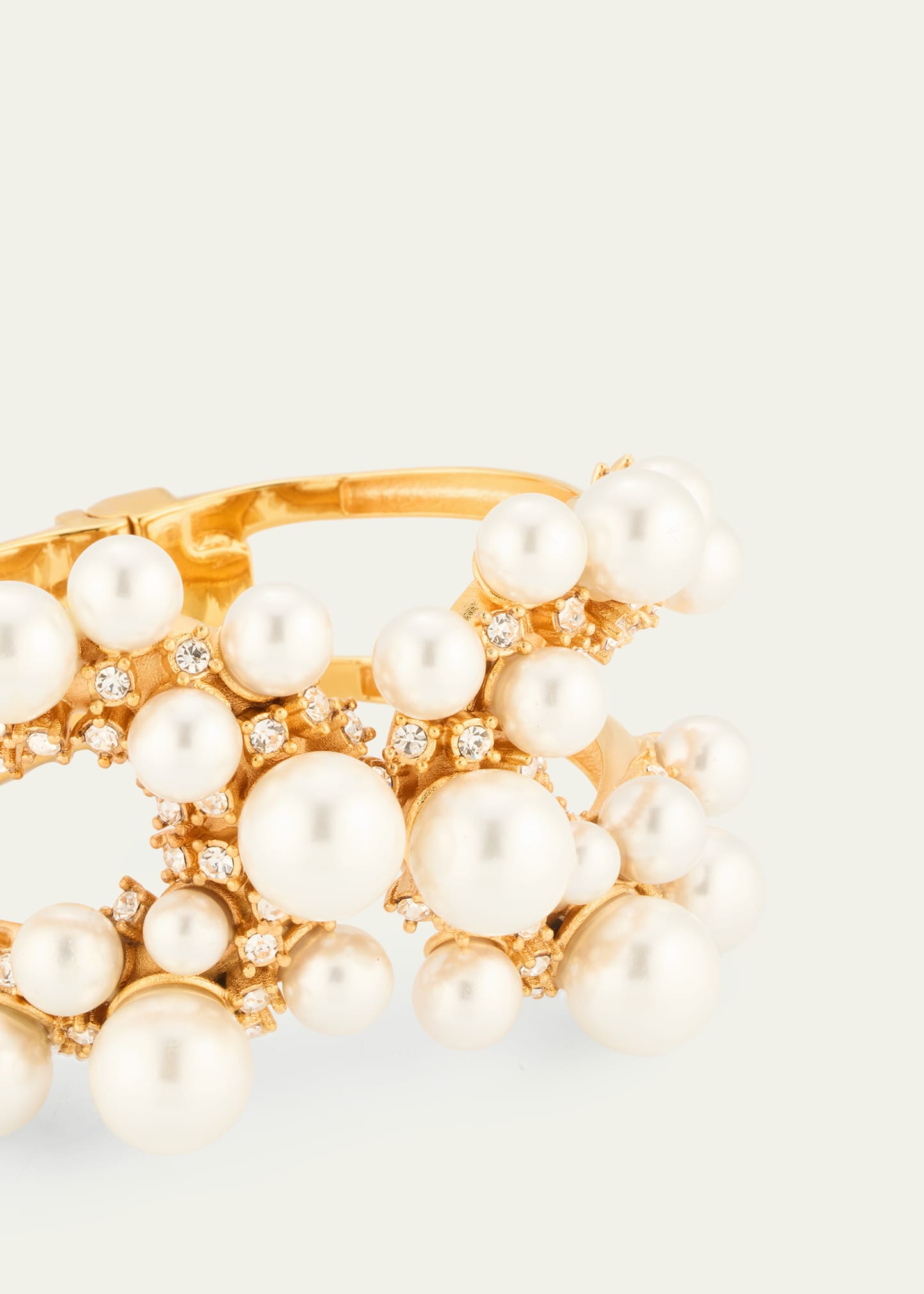 Pearly Pave Cluster Bracelet - 3