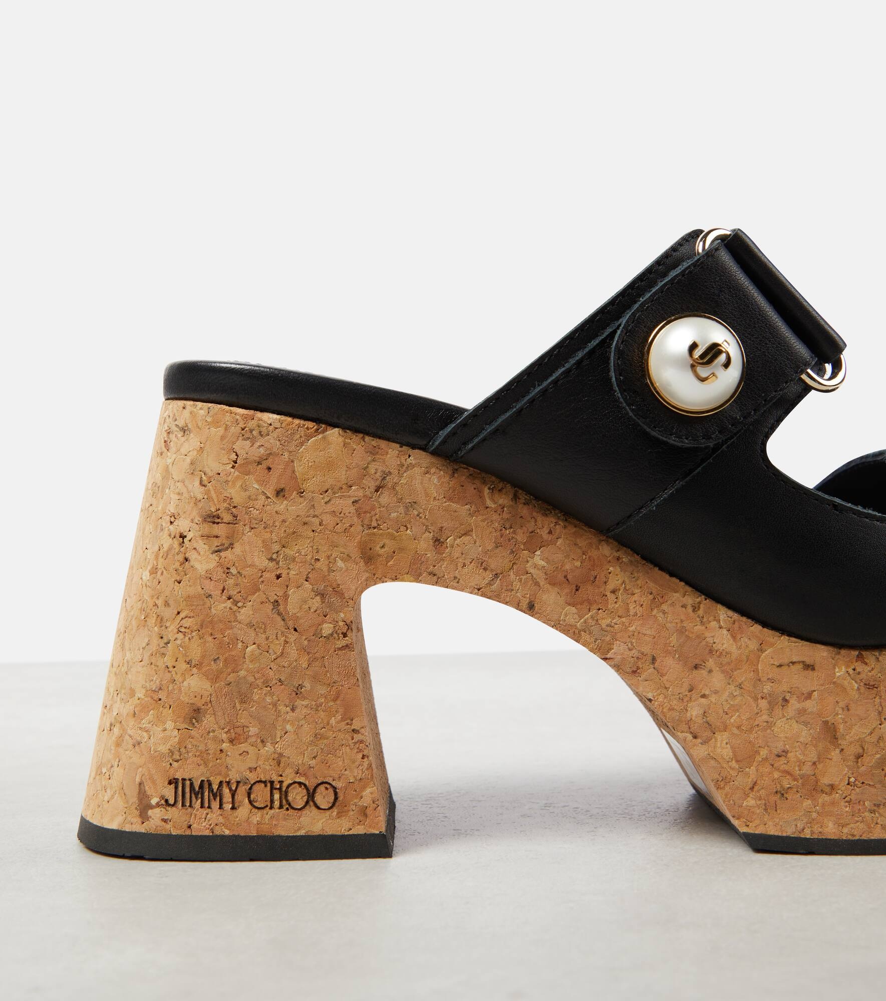 Fayence leather platform mules - 6