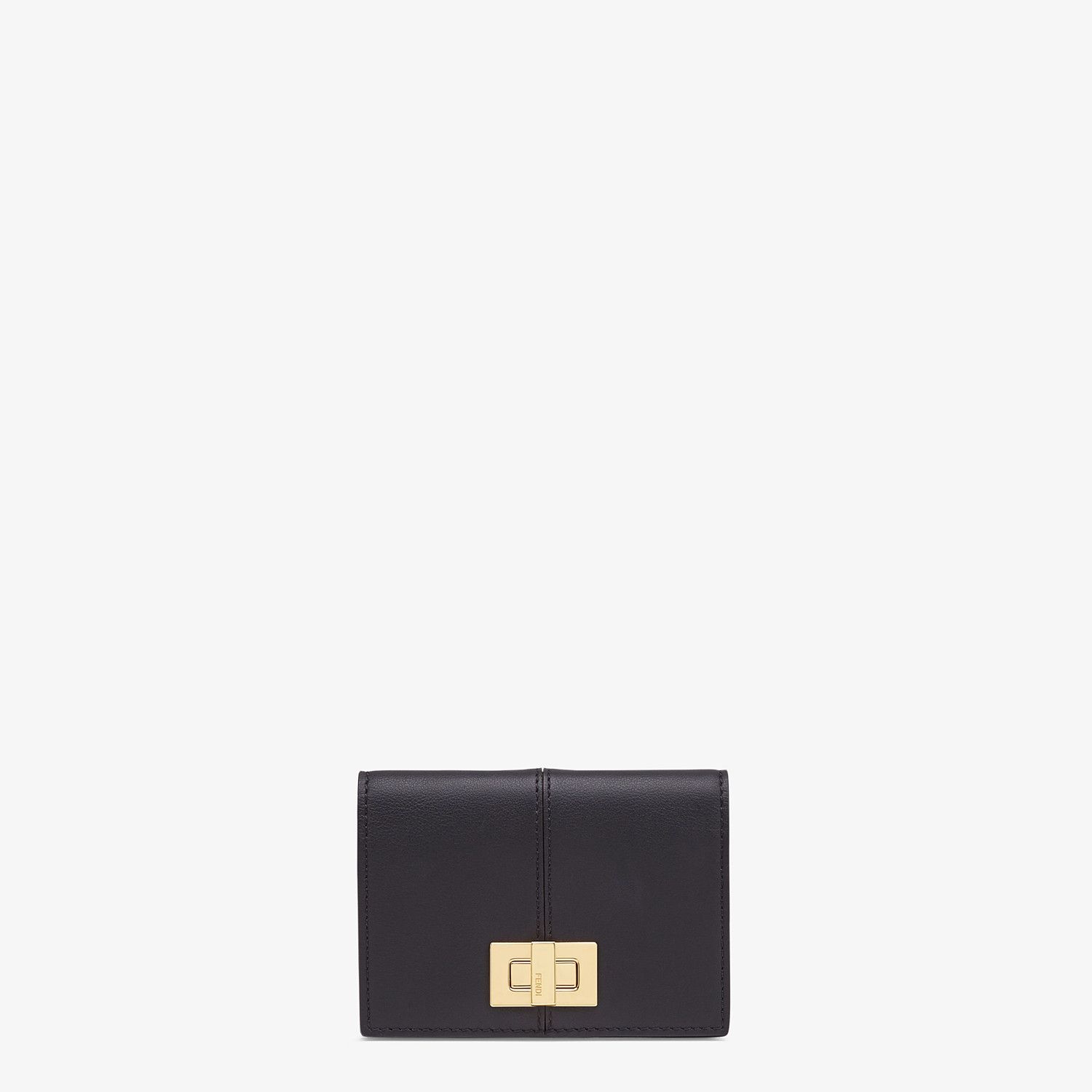 Black leather wallet - 1