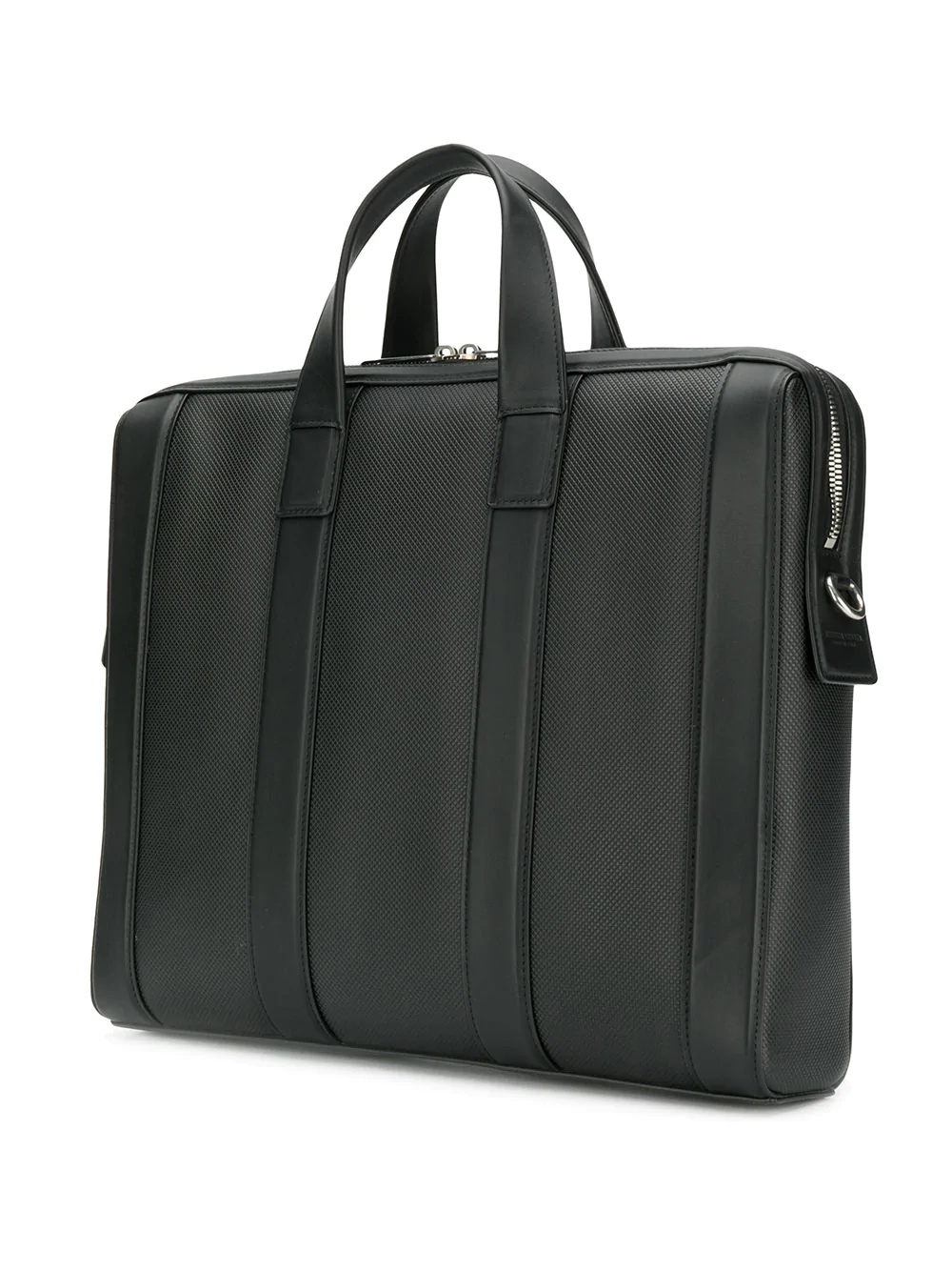 diamond-textured briefcase - 3