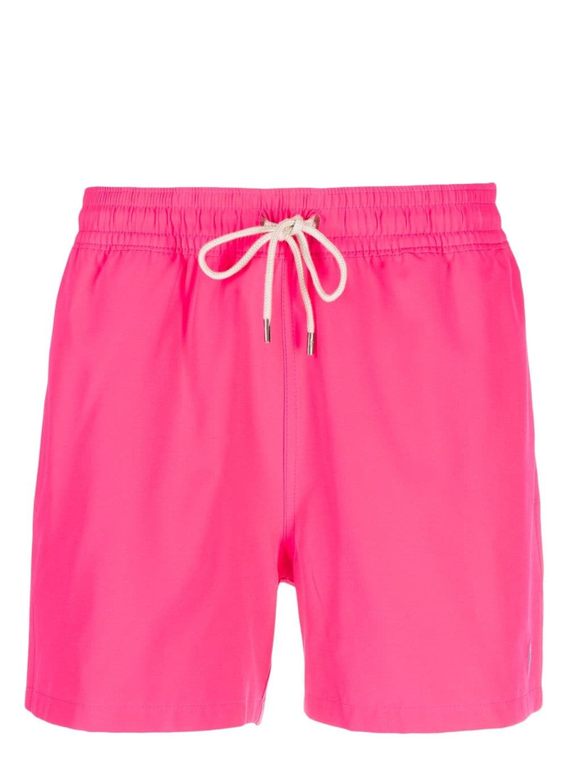 logo-embroidered swim shorts 1