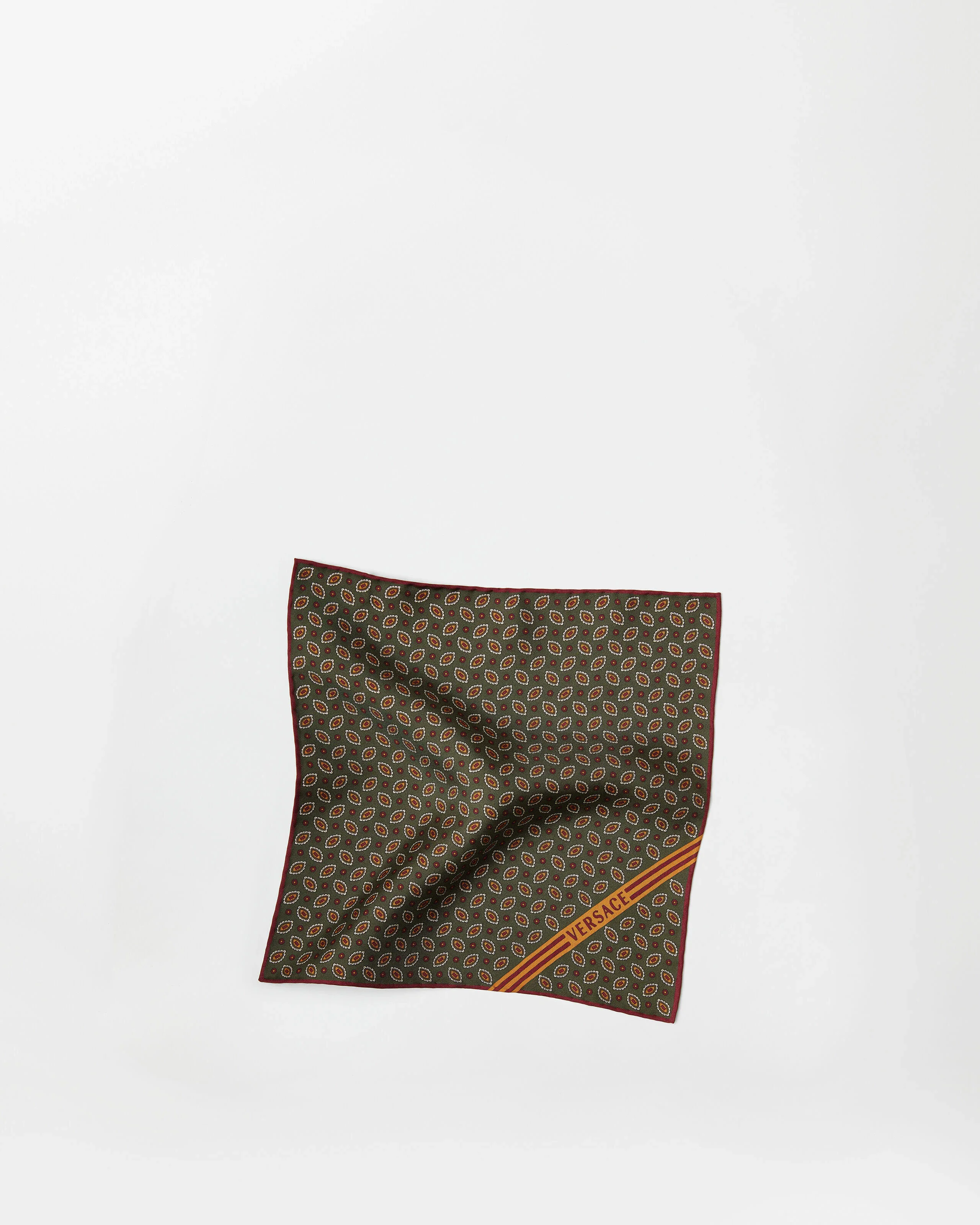 Printed Silk Twill Pocket Square - 1