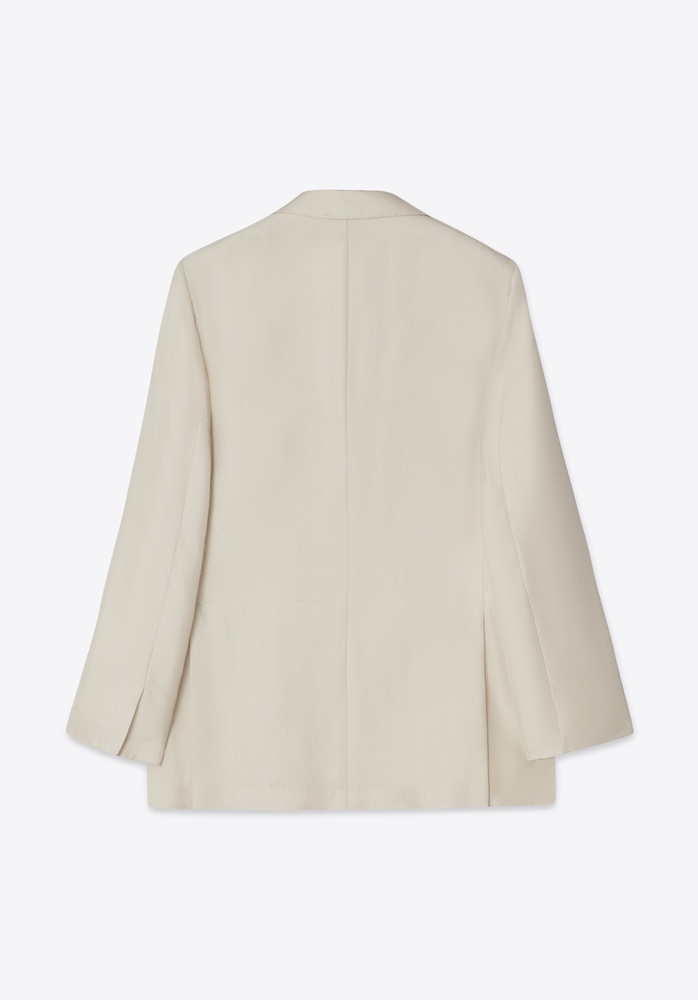 BLAZER 78 CREAM RAW SILK - 4
