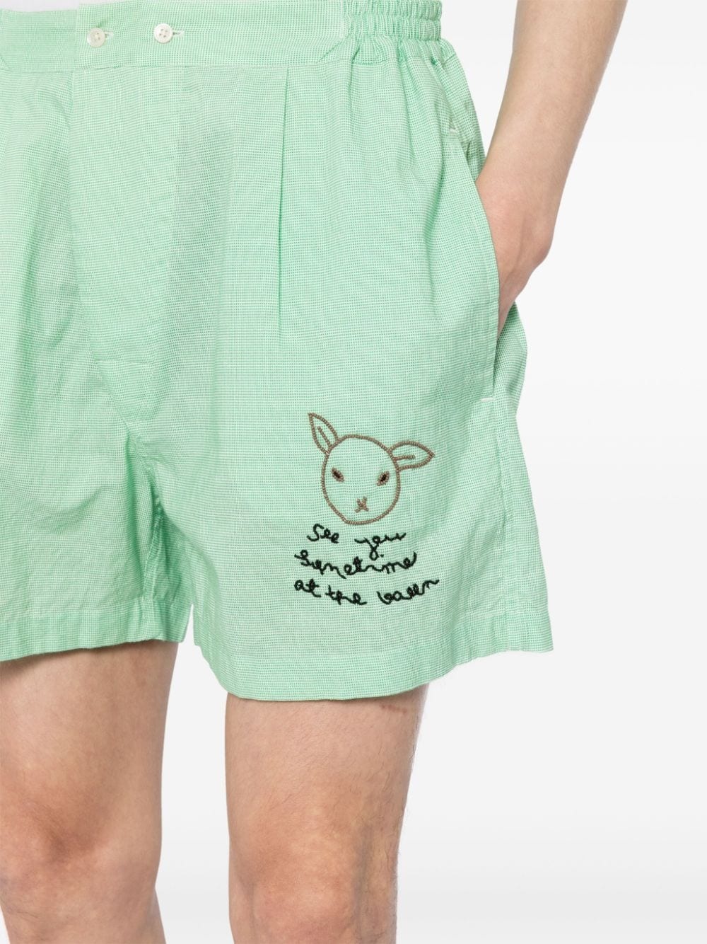 See You At The Barn cotton shorts - 5