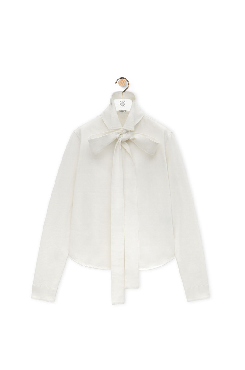 Bow shirt in denim - 1