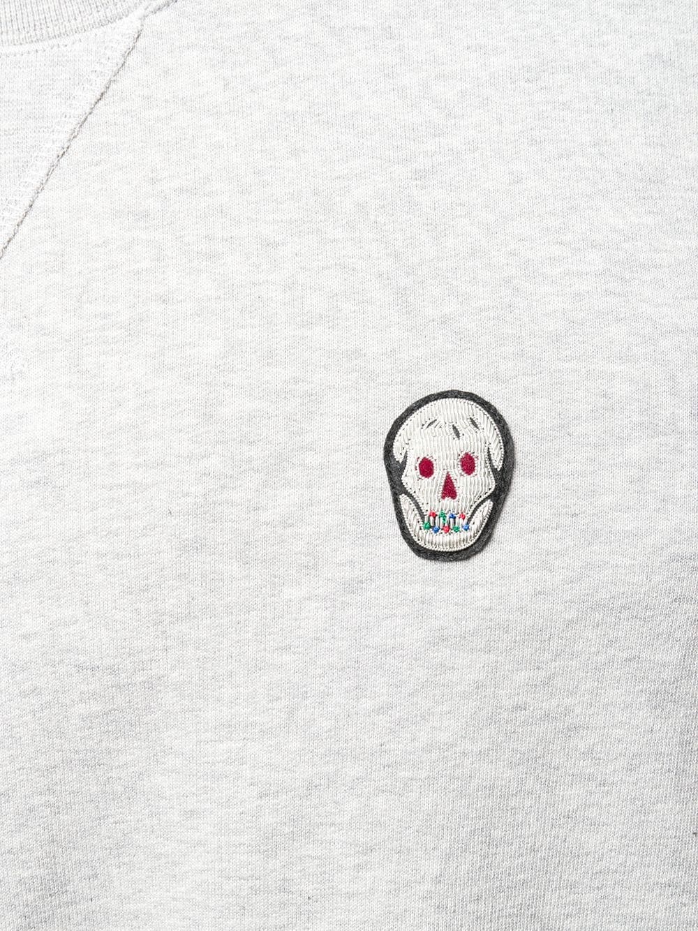 skull patch sweatshirt - 5