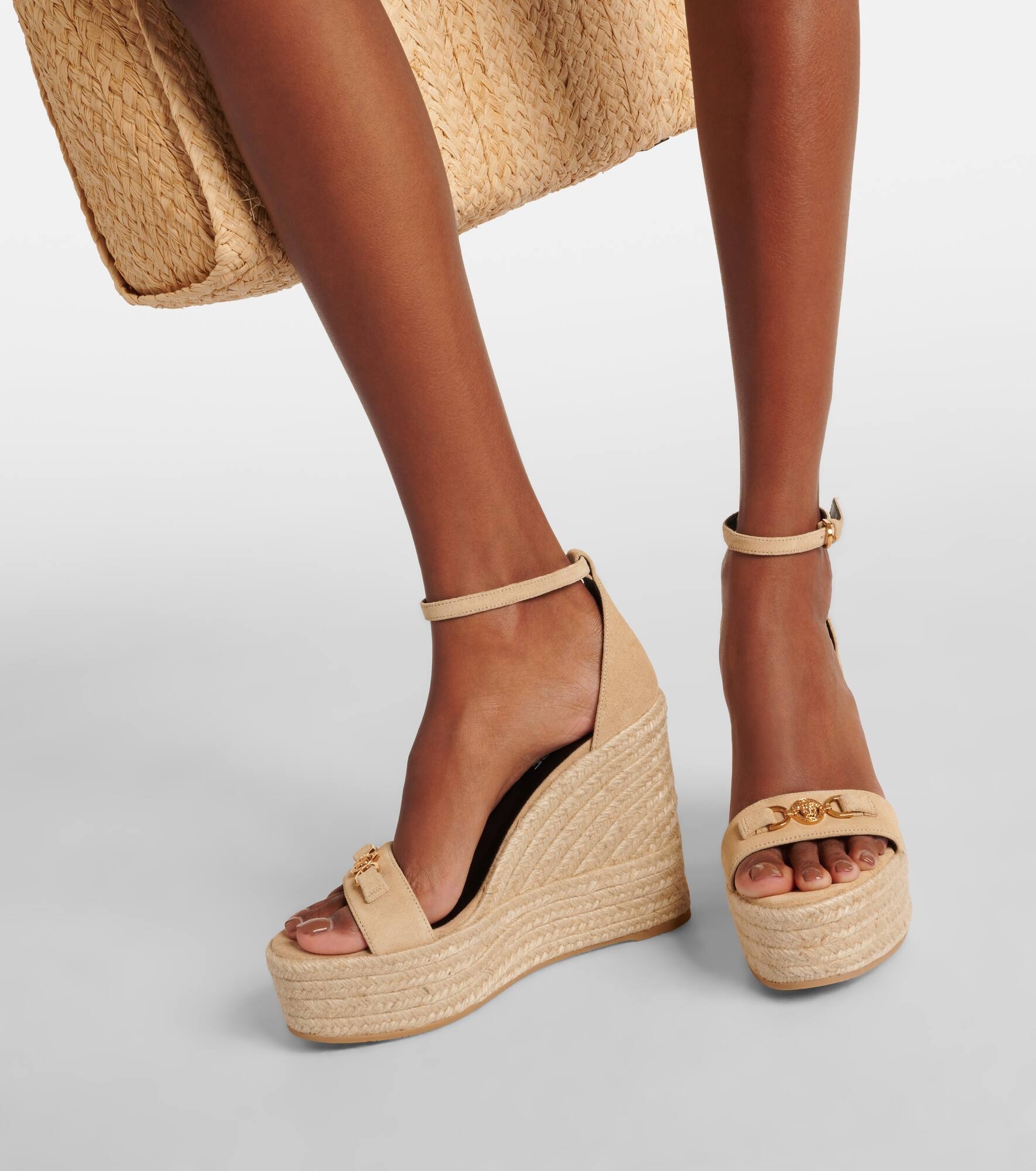 Medusa '95 leather wedge sandals - 7