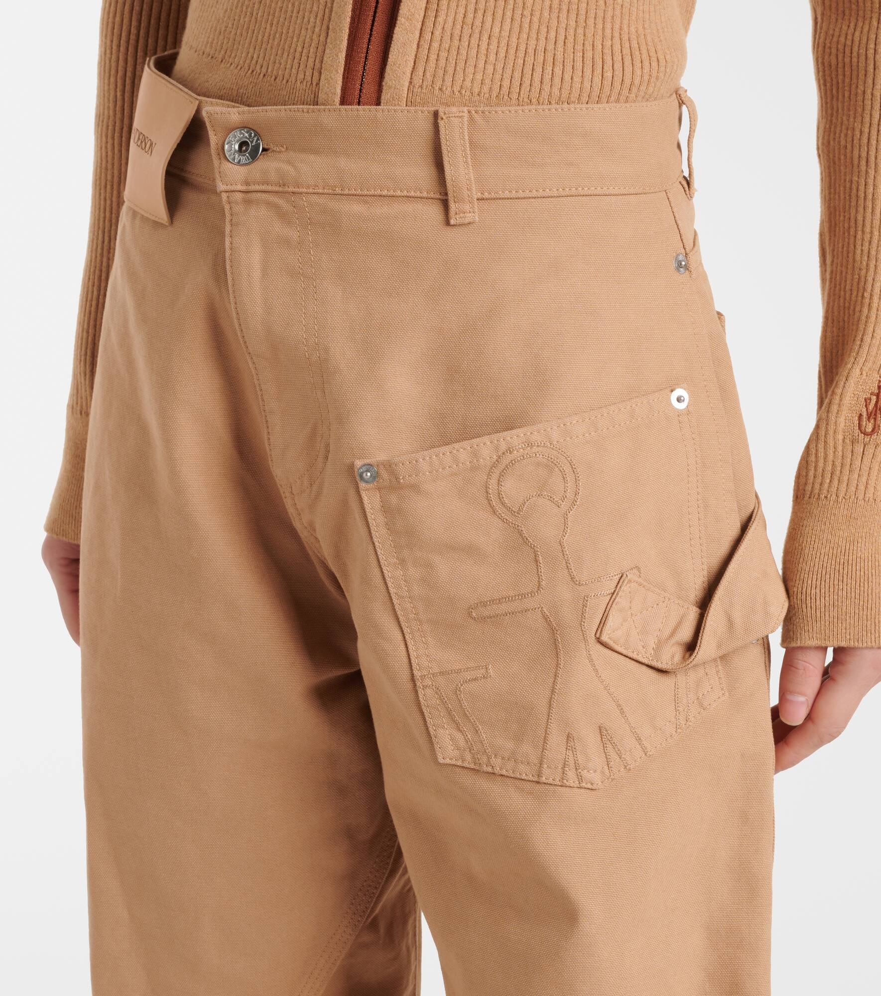 Twisted wool wide-leg pants - 4