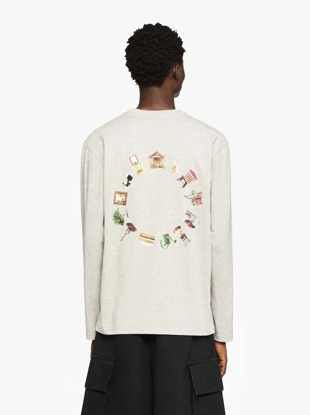 LONG SLEEVE T-SHIRT WITH BACK LOGO PRINT - 2