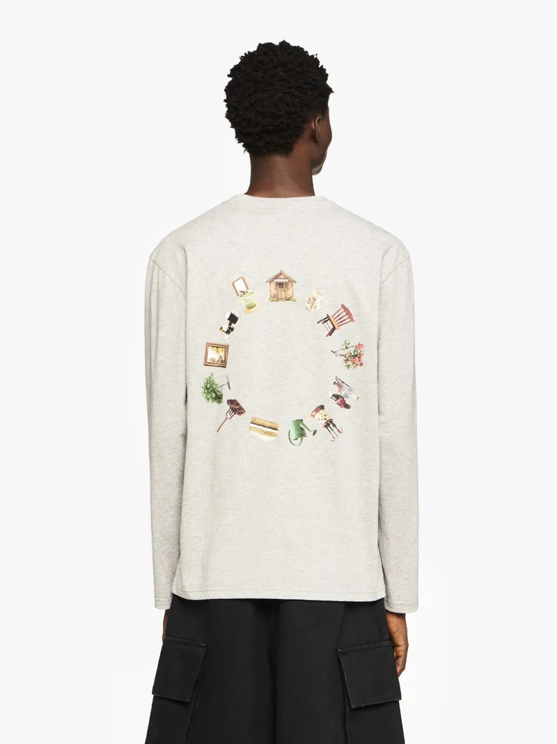 JW Anderson LONG SLEEVE T-SHIRT WITH BACK LOGO PRINT outlook