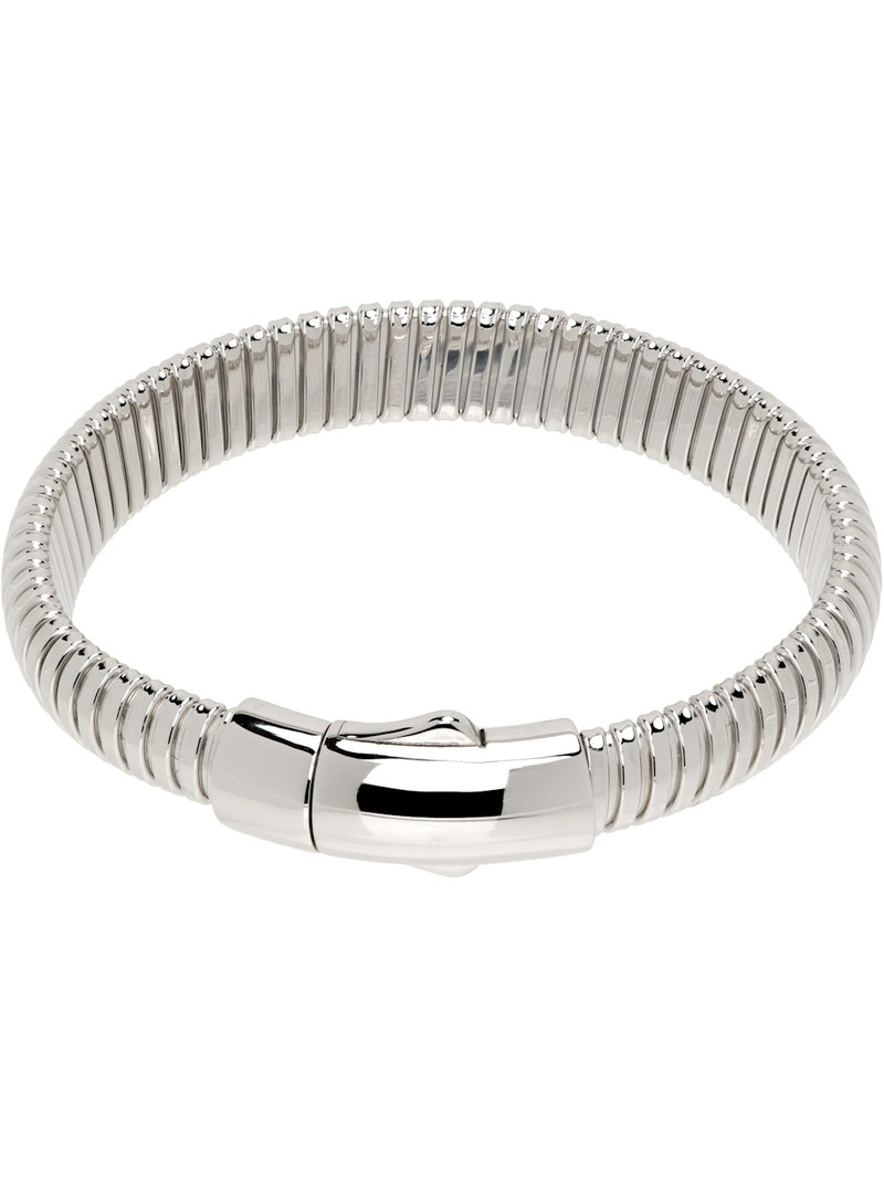 TOM WOOD Silver Tubogas Bracelet outlook