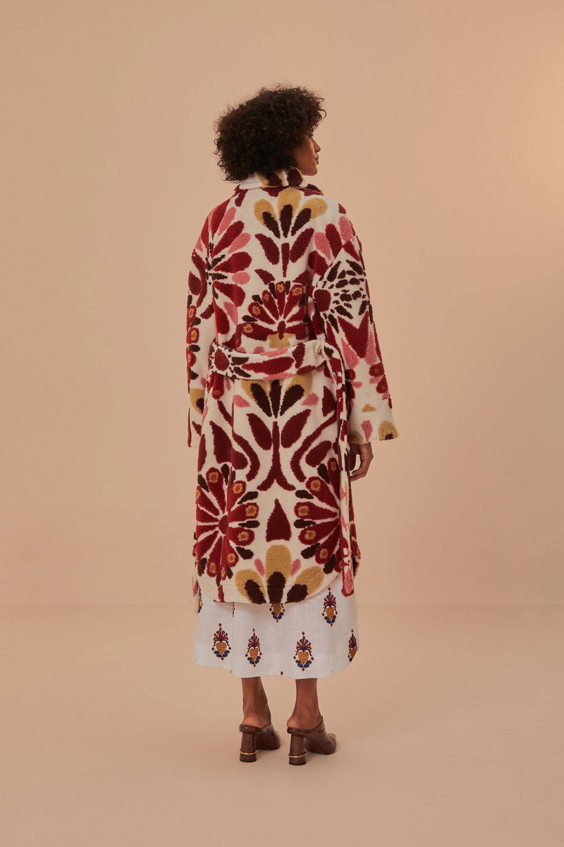 Ainika Flowers Fleece Coat 4