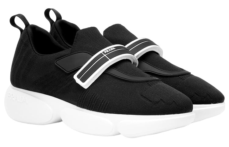 (WMNS) PRADA Cloudbust Rubber and Leather Sneakers 'Black White' 1E6511_3KK6_F0632_F_D040 - 3