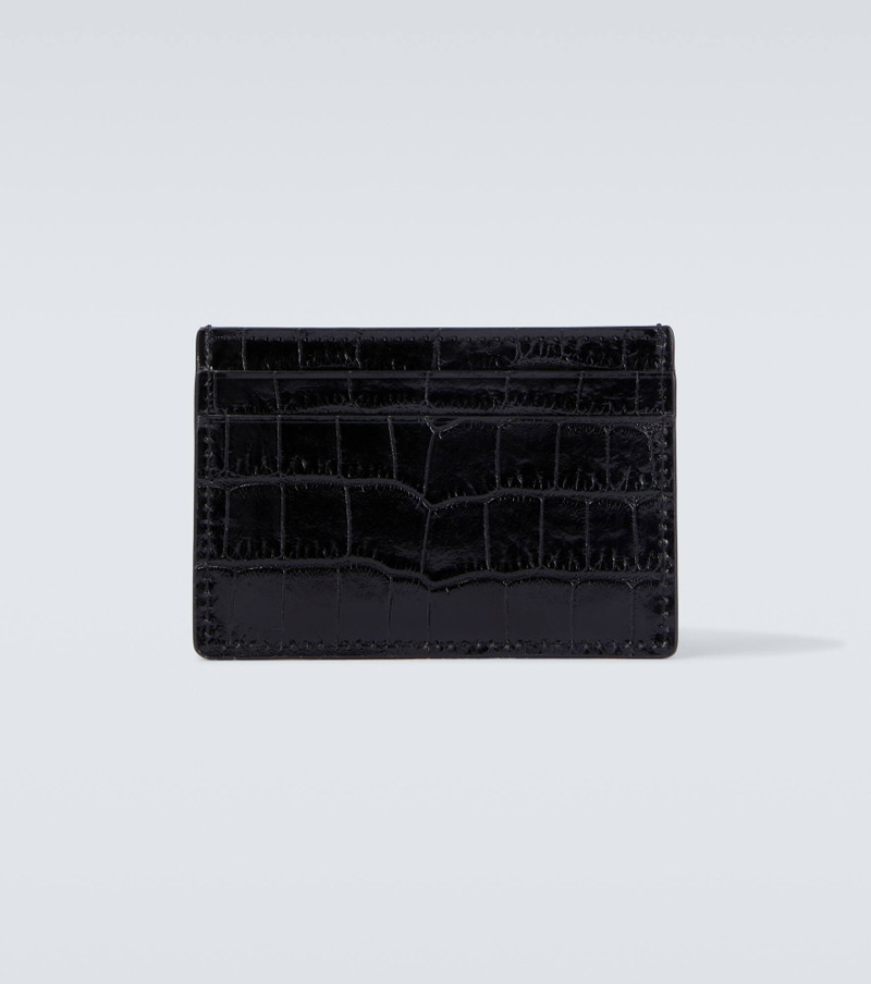 TOM FORD Croc-effect leather card holder outlook