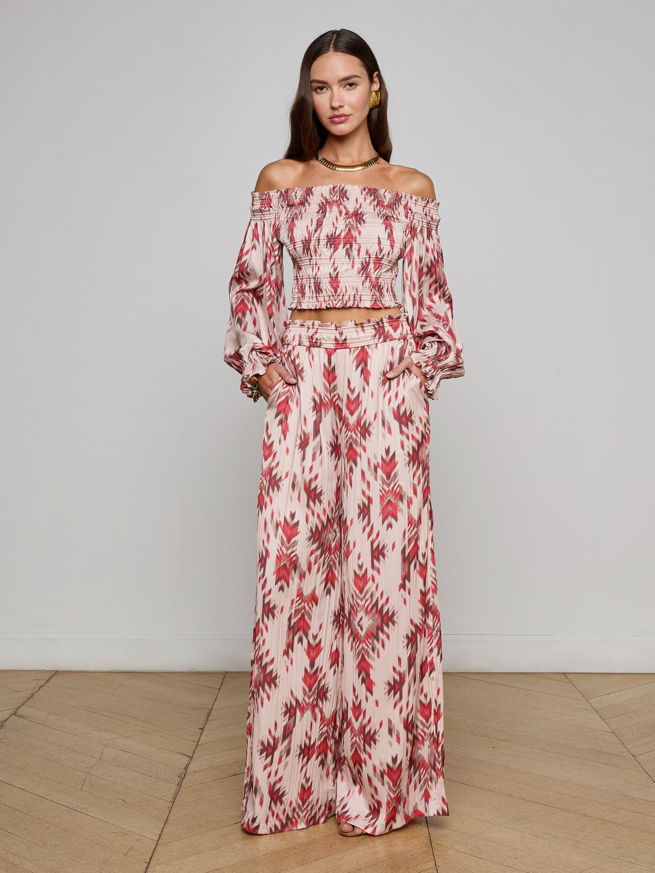 Lyra Satin Wide-Leg Pant - 2