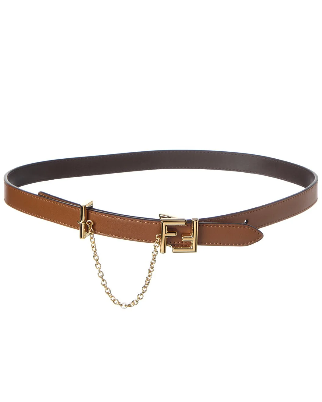 FENDI FF Reversible Leather Belt - 1